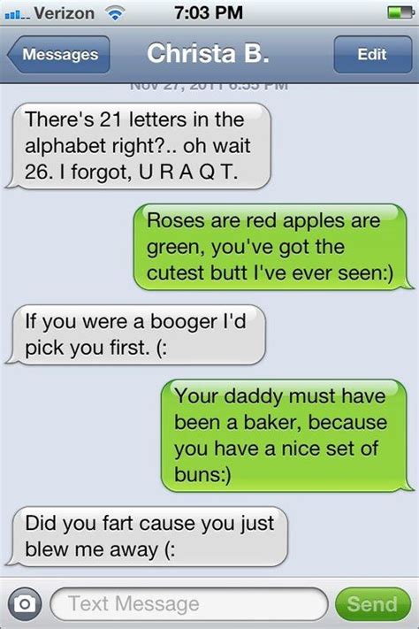 funny pickup lines over text